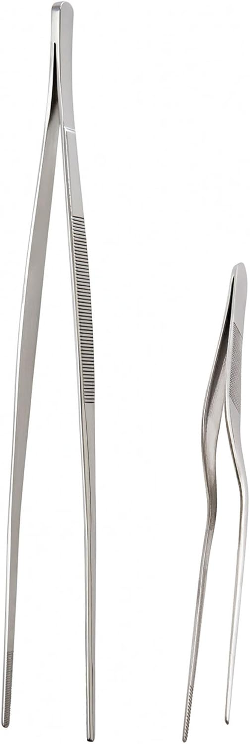 Cutlery-Pro Saute and Plating Tong Set, Stainless Steel, 2-Piece Set