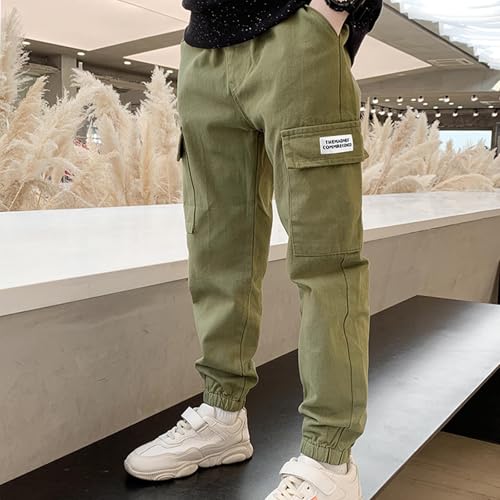 Cargo Pants Kids Big Boys Fashion Children School Pant with Multi Pockets Guard Trousers Casual Outwear Pants2