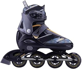 Adjustable Speed Inline Racing Skates Kids' Rollerskates Professional Speed Skating Inline Skates Outdoor Rollerblades for Speed Skating and Roller Hockey
