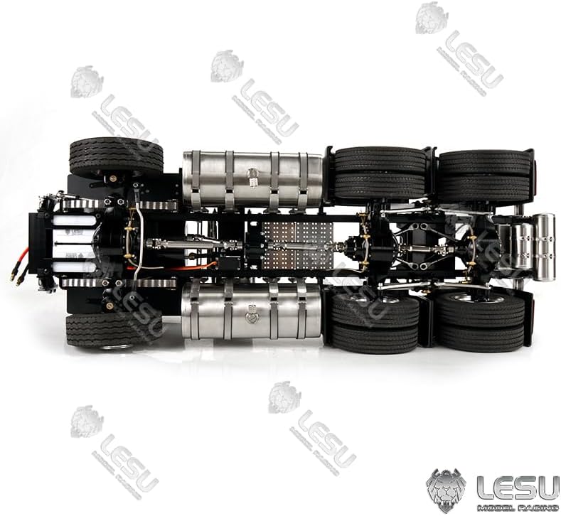 LESU 6 * 6 Metal Chassis with Motor Servo for 1/14 FH16 Tractor Truck Hobby Grade Model
