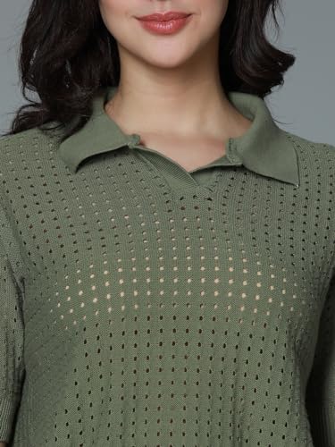 Image of HIGH STAR Women's Cotton Solid Regular Fit T-Shirt