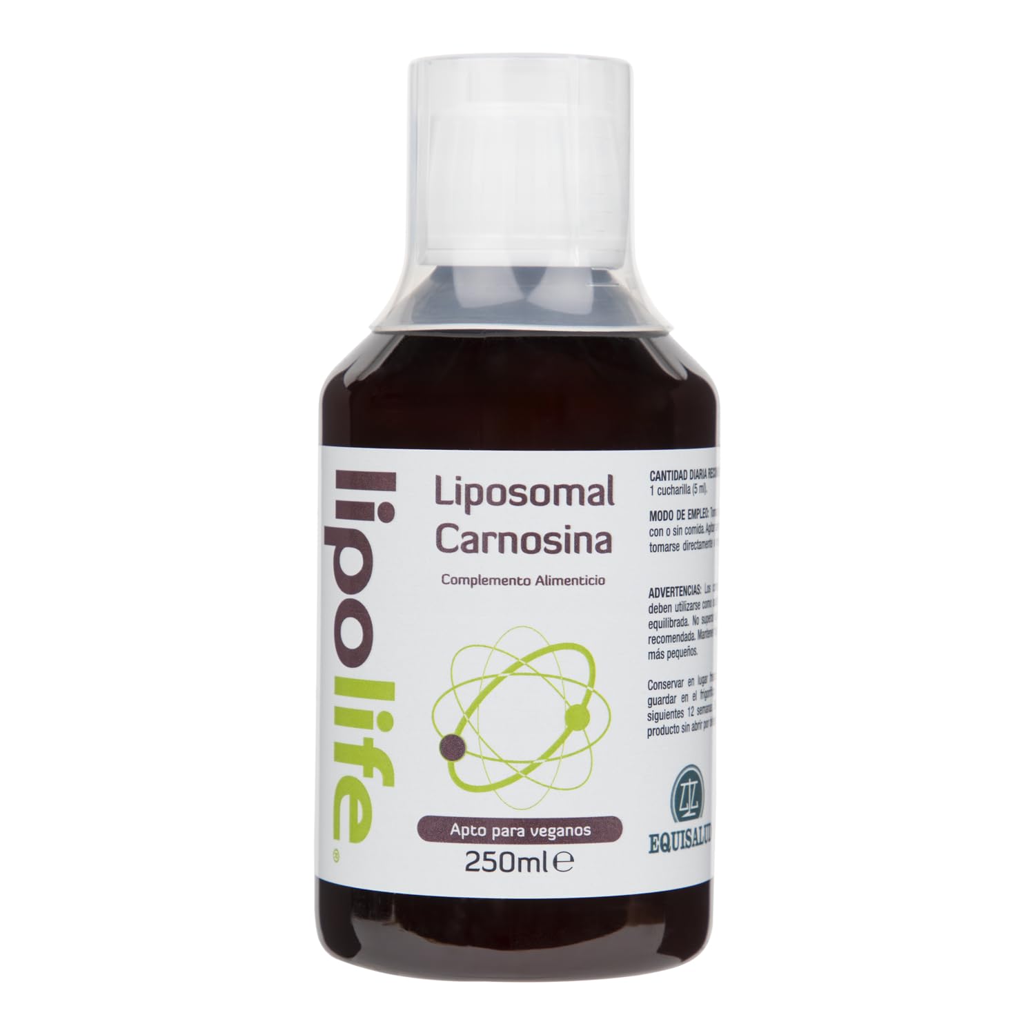 EQUISALUD LIPOLIFE LIPOSOMAL CARNOSINA 250ml. – produit spécialisé pour un usage quotidien, contenance 250 ml, peut être utilisé régulièrement selon les besoins individuels et devient un allié fiable