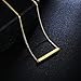 RJCMJDEU Horizontal Bar Urn Necklaces for Ashes for Women Stainless Steel Keepsake Memorial Cremation Jewelry Ashes Necklace Pendant,Gold