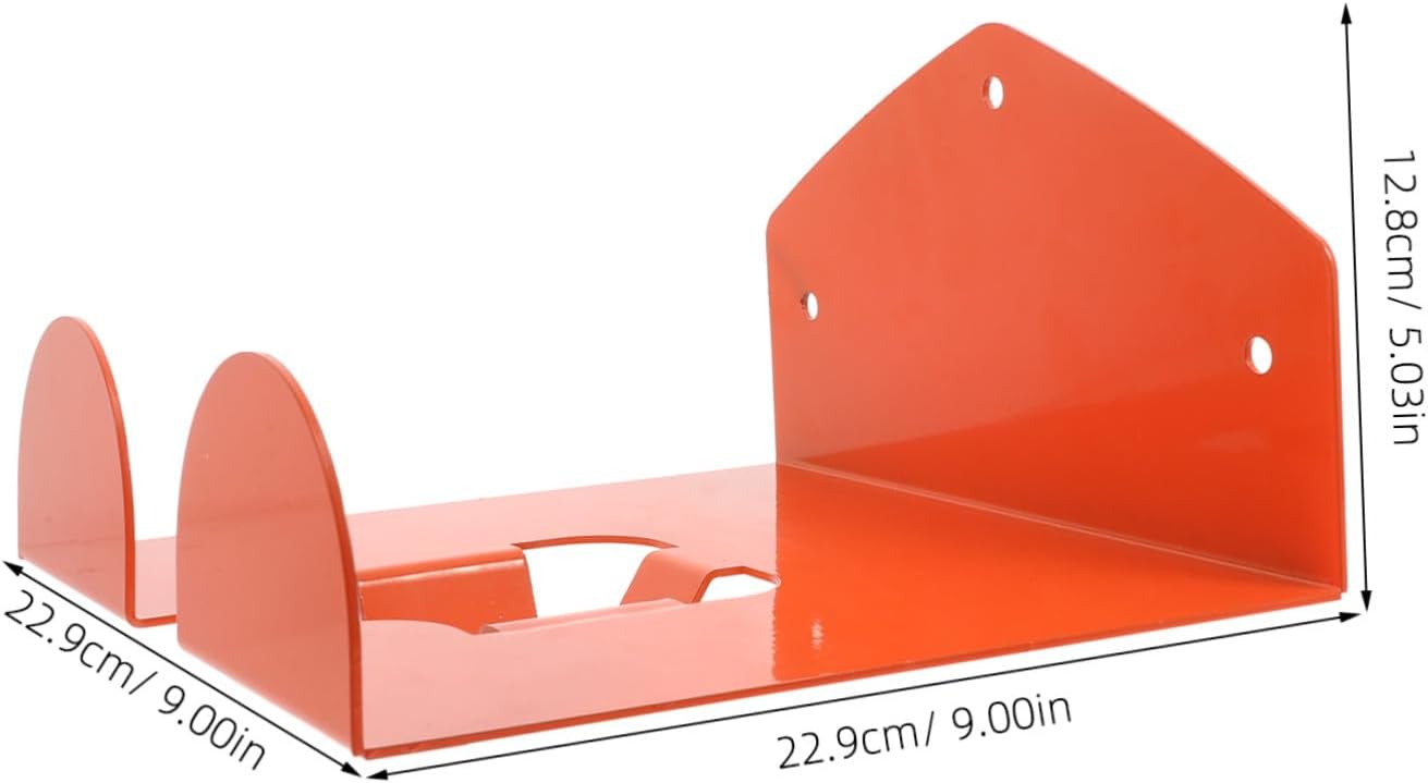 NUOBESTY Heavy Duty Electric Tool Hanging Rack Garage Wall Hook for Tool Organization Space-Saving Storage System with Quick Installation Garden and Garage Organizer in Orange