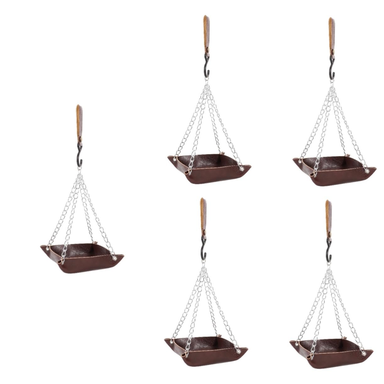 Sosoport 5pezzi Mangiatoia Per Uccelli Da Esterno Con Design Antispreco Alimentatore Automatico Per Pappagalli Accessorio Per Uccelli Resistente e Facile Da Pulire Per e Balconi