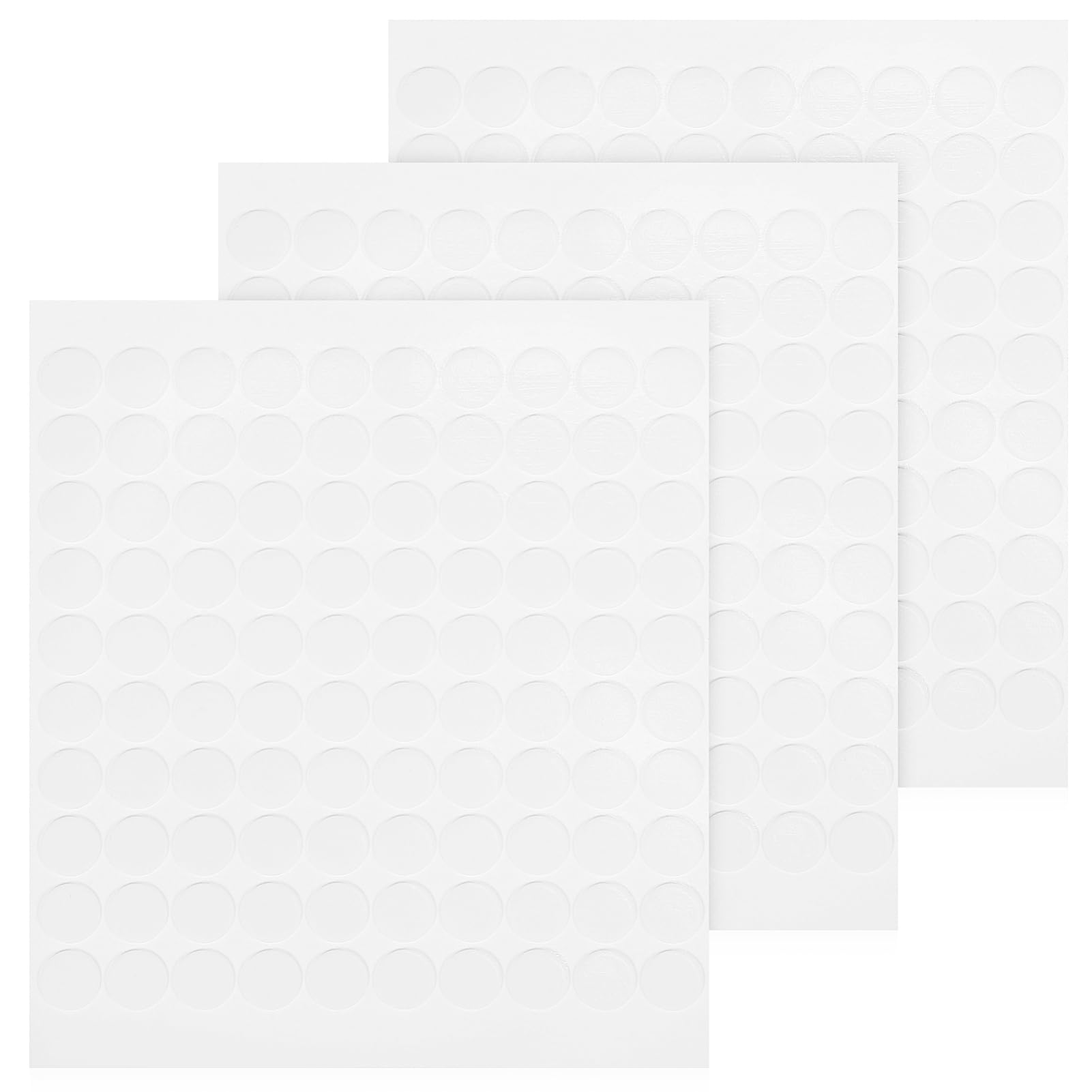 KALLORY Strong Adhesive Round Acrylic Dots 300pcs Self-Adhesive Stickers for Crafts Decor DIY Projects