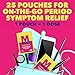 Midol Complete On The Go Caplets with Acetaminophen for Menstrual Symptom Relief, Period Cramp and Menstrual Pain Relief, 50 Count (25 Pouches of 2)
