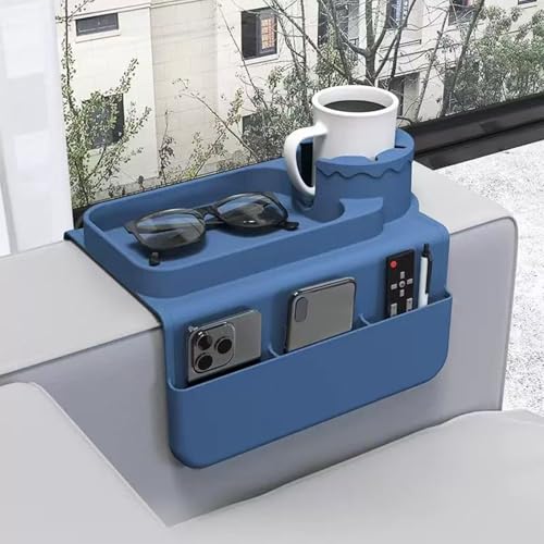 Bandeja para sofá de elastómero con almacenamiento remoto desmontable 4