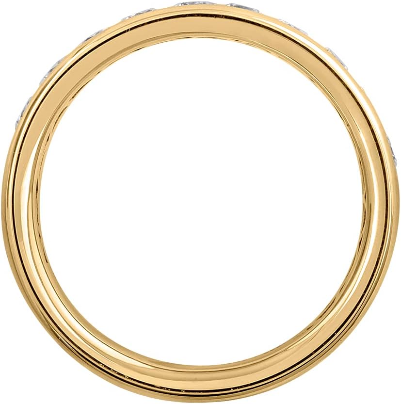 FINEROCK 1 Carat Diamond Unisex Wedding Band Ring in 14K Gold (SI1-SI2 Clarity)
