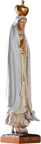 Figura de Nuestra Señora de Gracia en la base  Nuestra Señora de Fátima Peregrina Virgen María con bendita, estatua religiosa, estatua religiosa,