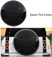 Vista 7 de CHEDA Cubierta de neumático de repuesto de plástico ABS compatible con Land Rover Defender 2020-2023