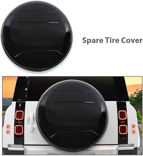 Miniatura 7 de CHEDA Cubierta de neumático de repuesto de plástico ABS compatible con Land Rover Defender 2020-2023