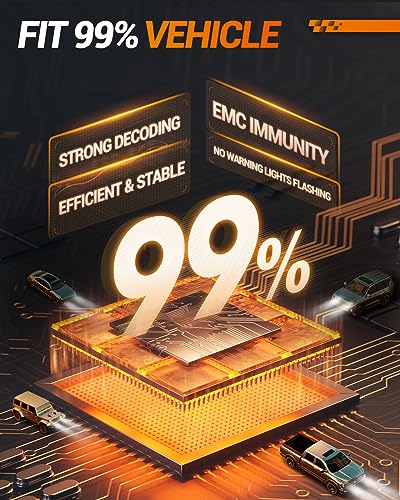 Image of SEALIGHT H13 H10 LED Bulbs Combo, 68000 Lumens 6500K Cool White, Real 1:1 Size Fog Lights For Ford F-150 2004-2014, Pack of 4