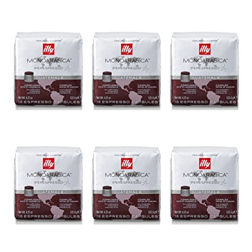 ILLY 6 Pacchi da 18 capsule Monoarabica Guatemala