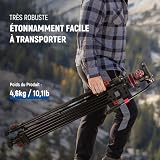 NEEWER 188cm Trépied Vidéo avec Tête Fluide Amortissement,TP75 - 6
