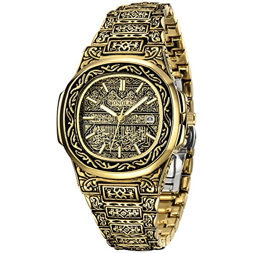 Image of Tiong Mens Watches Classic Waterproof Quartz Watch with Stainless Steel Strap Mens Gifts