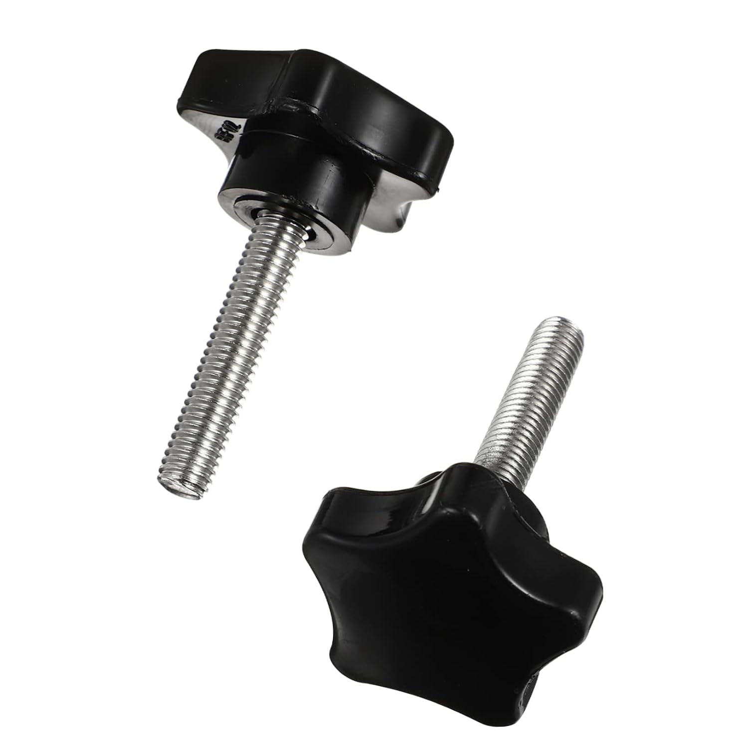 Luxshiny 2pcs Manual Knob Screw Clamping Screw Knobs Star Thread Nuts for Woodworking