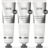 Boka Fluoride Free Toothpaste, Nano Hydroxyapatite Toothpaste, Appropriate for Sensitive Teeth, for Adult, Kids Oral Care - Whitening * Refresh Mint, 4 Fl Oz (113g) 3Pk