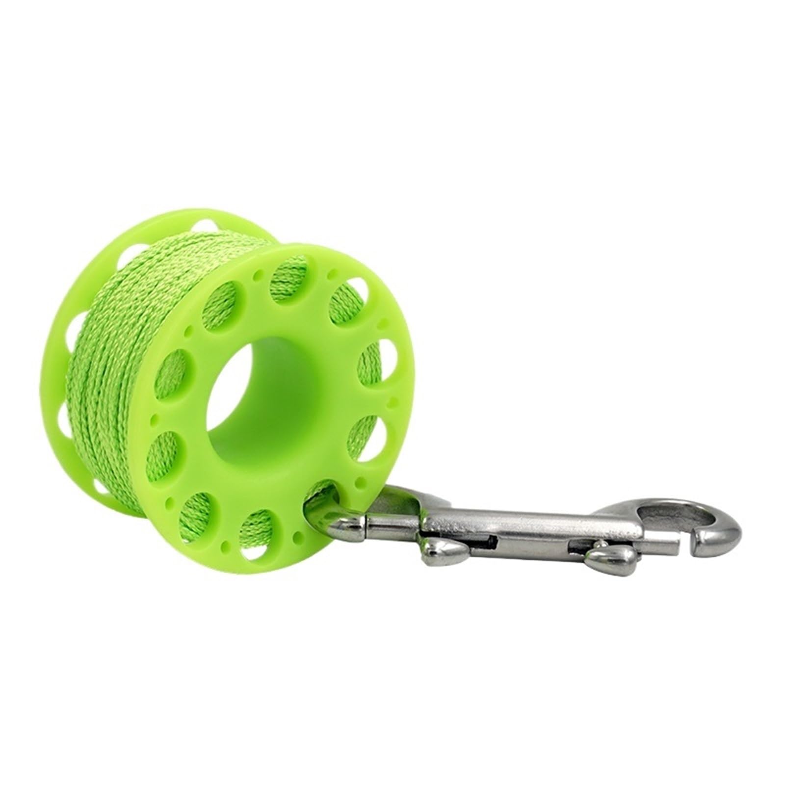 Diving Finger Spool, Finger Spool Reel Multicolor Bolt Snap Cave Wreck Drift Diving(Green 30m)