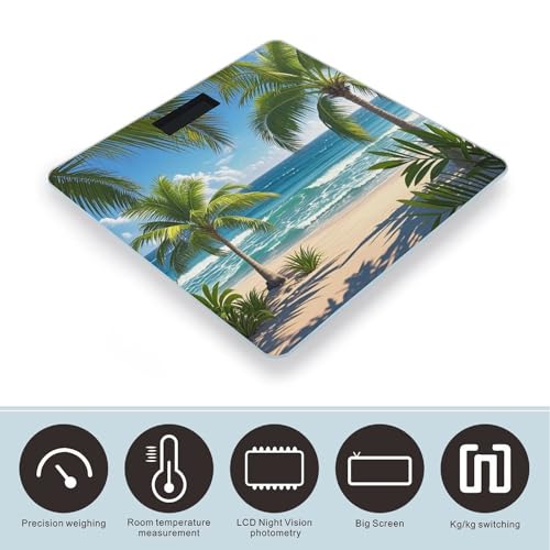 Báscula Digital VstaDank con Diseño Green Palm Trees miniatura 3