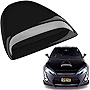 Mega Racer Black Hood Scoop - Front Hood Vent Cover for Decorative or Air Flow Intake, Aero Dynamic, Paintable, Universal Fit for Cars, Pickup Trucks, SUVs, Exterior Automotive Accessory, Pack of 1