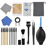 *** Kit de limpieza de producto digital de 12 piezas: 1 * Paño de gamuza gris + 1 * Drag blue + 1 * Barro de limpieza 24 rejillas + 100 * Hisopo de algodón puntiagudo + 1 * Extractor de llaves + 1 * Soplado de aire + 1 * Pinzas puntiagudas + Cepillo en espiral amarillo 5 piezas y negro 5 piezas + 1 * cepillo de mano + 1 * cepillo portátil giratorio + 1 * bolsa de almacenamiento.