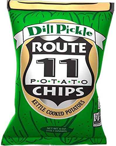 Route 11 Potato Chips : Dill Pickle (6oz, single bag)