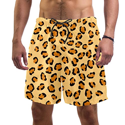 Maillot de bain pour hommes à motif léopard pour la plage