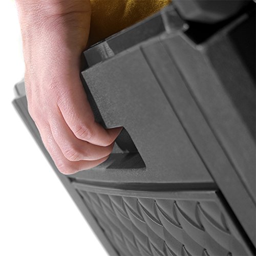 Casaria Auflagenbox 310 Liter Haltegriffe UV-Beständigkeit Rollbar 119x48x60cm Garten Terrasse Balkon Truhe Gartenbox… – Bild 6