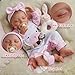 BABESIDE Silicone Baby Doll - 20-Inch Lifelike Reborn Baby Dolls Sweet Smile Realistic-Newborn Real Life Sleeping Girl with Toy Accessories Gift Set for Kids
