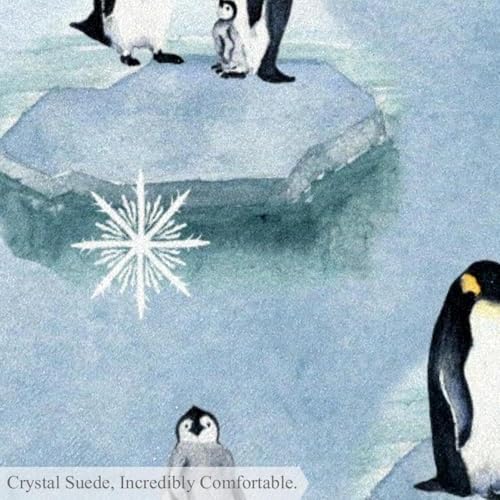 Tapis de salle de bain pingouin iceberg pour un réveil tendresse