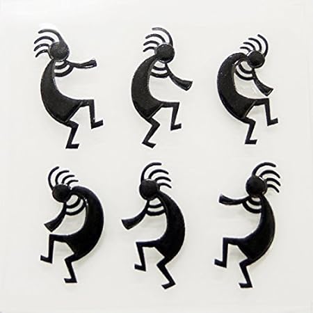 Amazon 蒔絵シール Kokopelli ココペリb 黒 シール ステッカー おもちゃ