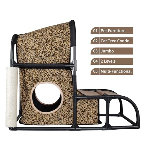 Casa para Gatos Goetland Leopardo 85x45x70 cm miniatura 5