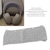 Sxhlseller Zapasowa Osłona Opaski na Słuchawki, Osłona Opaski na słuchawkę, Nakładka Pałąk Słuchawki, Elastyczna, Nadająca się do Prania Dzianina Bawełniana, łatwy montaż, z kompatybilnością z ATH