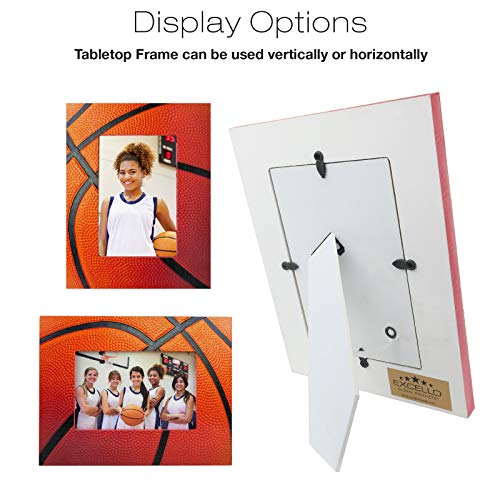 Excello Global Products Athletic Sports Picture Frames - Baseball - Football - Basketball - Soccer - Holds 4" X 6" Photo - Great For Award Ceremonies And Home D??Cor - (Pack Of 4) #TOP3