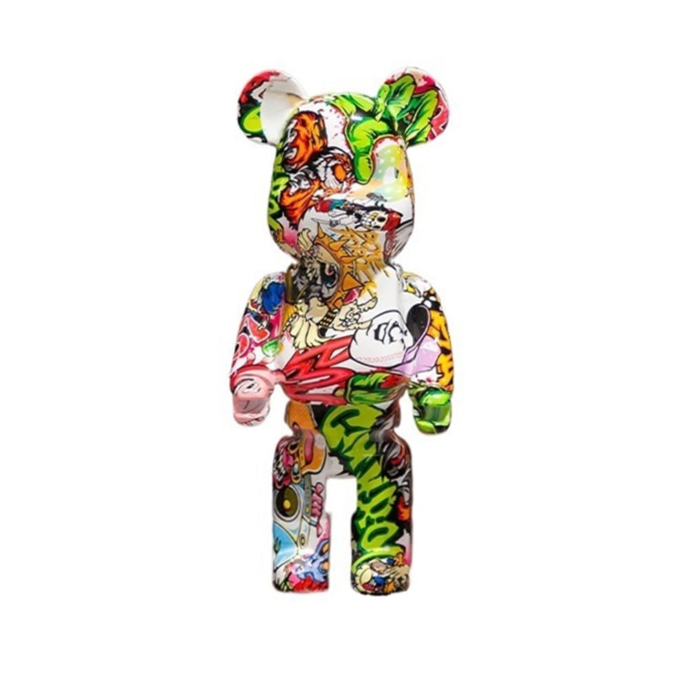 HQDFCNM 26CM Bearbrick, Home Desktop Decoration Blocks Bear Showcase Collection Violent Bear Sculpture Statue