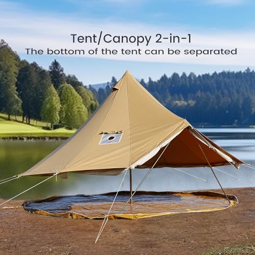Carpa Bell Canvas 4 Temporadas con Estufa para Camping Familiar miniatura 5