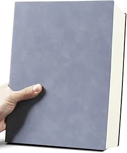 A4ノート 7mm横線 400枚 ペーパーノート 大学・仕事・ビジネス・旅行用 ノートブック プレゼントにも最適 日記・スケッチ用 オフィス用品 (フォグブルー,B5（320ページ）x)