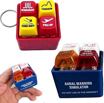 Amazon.com: Aircraft Aural Warning Simulator Keychain, Master Caution ...