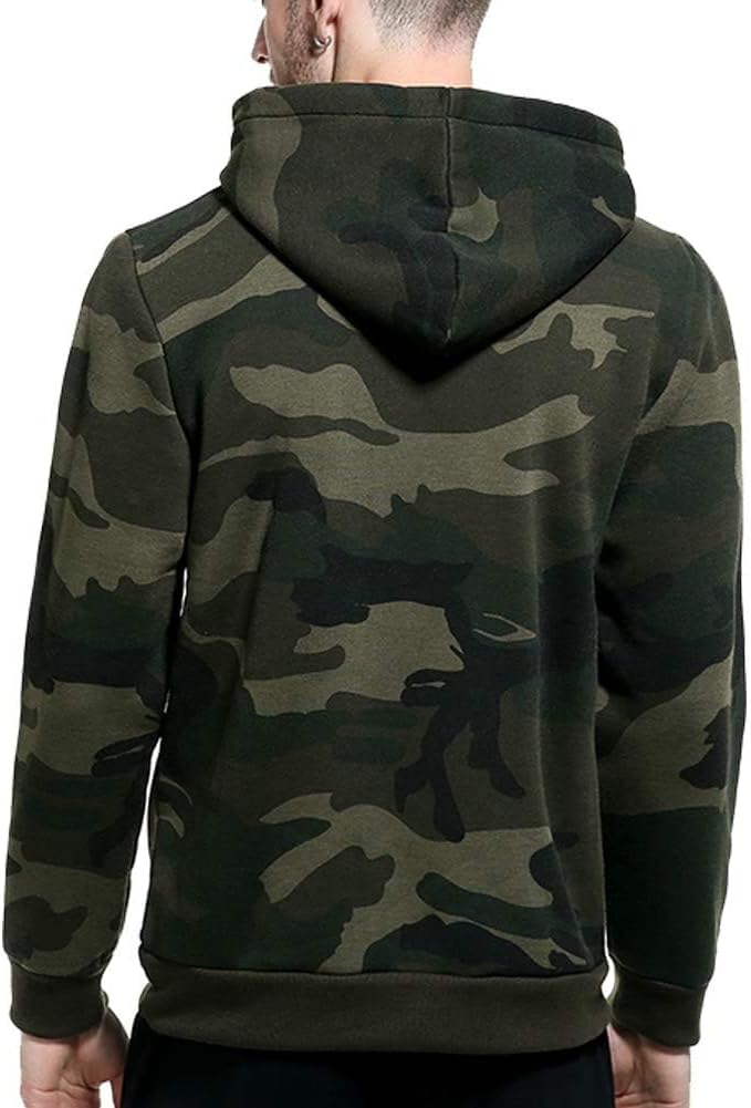 LBL Leading the Better Life Men's Solid Pullover Hoodies Sports Soft Blend Fleece Hooded Sweatshirts with Kangaroo Pocket - Image 2