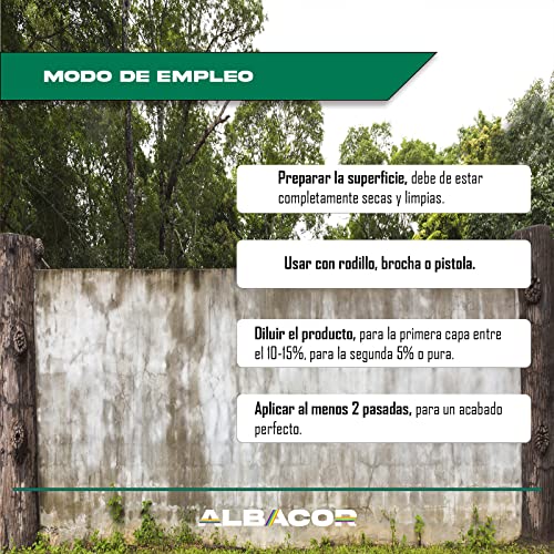Miniatura 4 de Albacor Xtra Pintura Antihumedad Interior - Exterior -5kg-, Blanco Mate , Pintura Antimoho Para Techos, Baños, Cocinas, Poco Salpicado, Evita La Aparición De Moho 5 Kilos