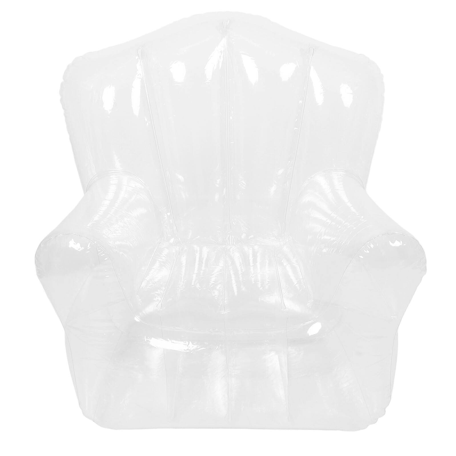 Canapé gonflable transparent de jardin, meuble relax de camping