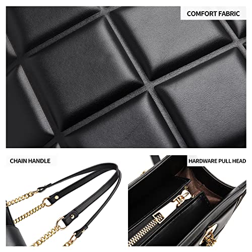 Xiaoyu Shoulder Handbags For Women Fashion Purses With Chain Strap Ladies Satchel Crossbody Bags (2-Black) #TOP5