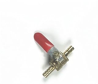 Zkenyao-Brass Connector 1Pc 6mm 8mm 10mm 12mm Hose Dual Barbed Tail Inline Brass Water Oil Air Gas Fuel Line Shut Off Ball Valve Air Hose Tube Fittings, Simple to Install (Size : Tube 12mm)