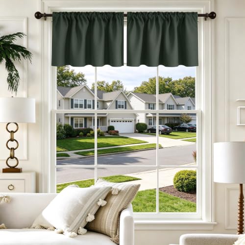 Ladity Blackout Valances for Window Living Room Valance Curtains