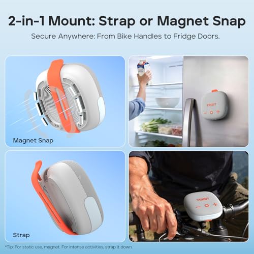 Image of Tribit StormBox Micro 3 Bluetooth Speaker with 13W XBass Sound, IP68 Waterproof Speaker for 24H Playtime, TWS Pairing, Bluetooth 6.0, Portable Speaker for Bike /Golf /Traveling, Grayish White