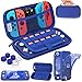 HEYSTOP Funda para Nintendo Switch Lite con Carcasa Switch Lite + Protector de Pantalla + Funda Tarjeta de Juegos + Tapas de Agarre para el Pulgar - Azul