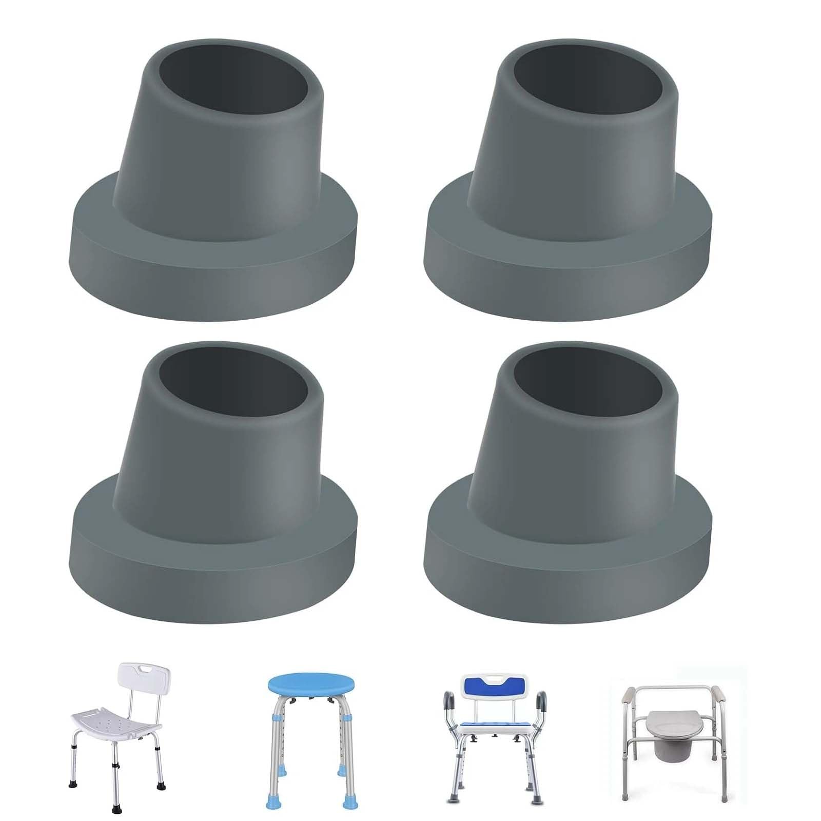 4 almohadillas de goma de 28 mm para repuesto de silla de ducha y banco de baño
