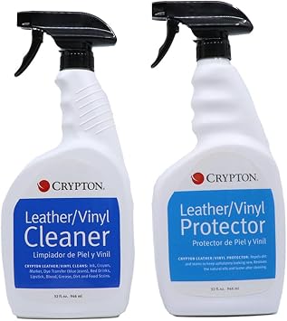 Crypton Leather/Vinyl Cleaner & Protector Kit 2-32 oz Bottles