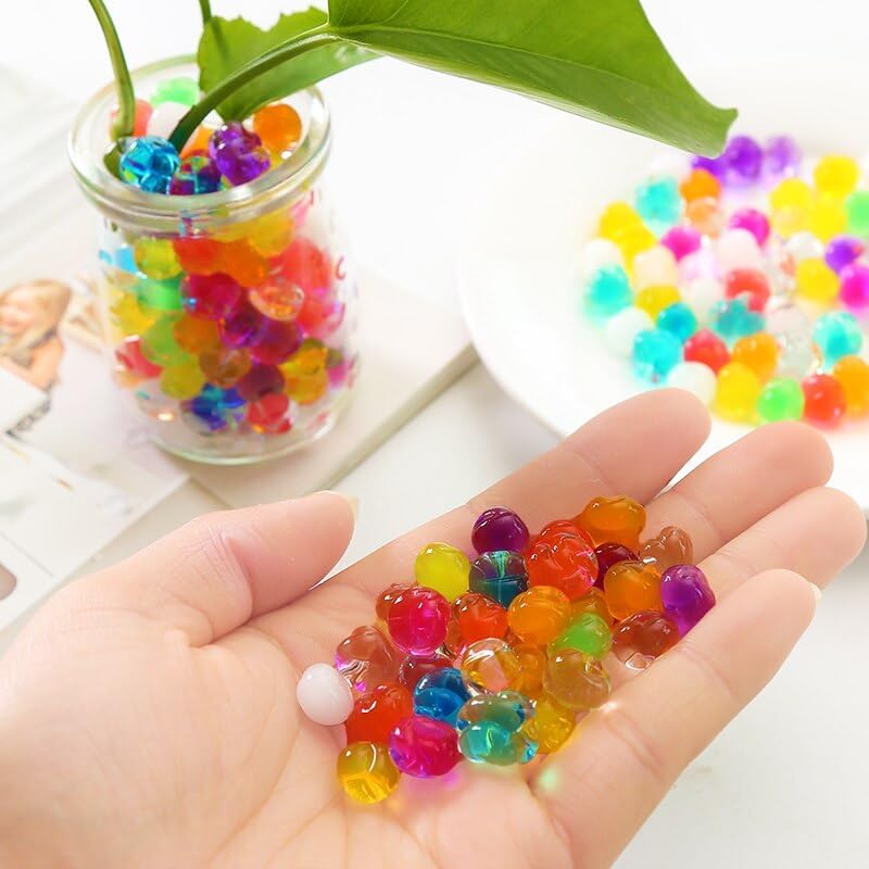 Image of 100 Grams Water Jelly Beads (Multicolour) - Polymer Super Absorbent Polymer Jelly Balls - Crystal Jelly Balls - Water Balls - Jelly Water Beads for Plants